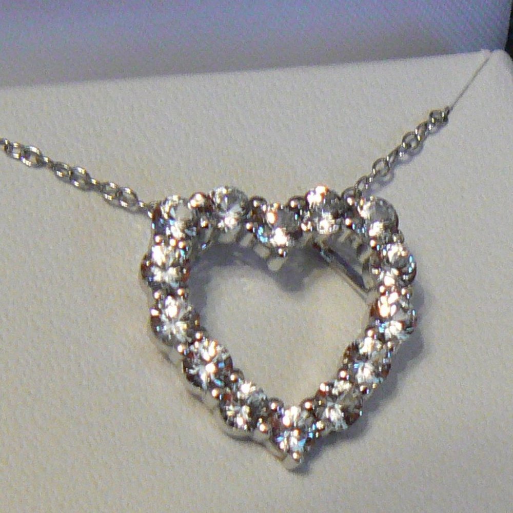 Sterling Silver Heart Pendent Necklace